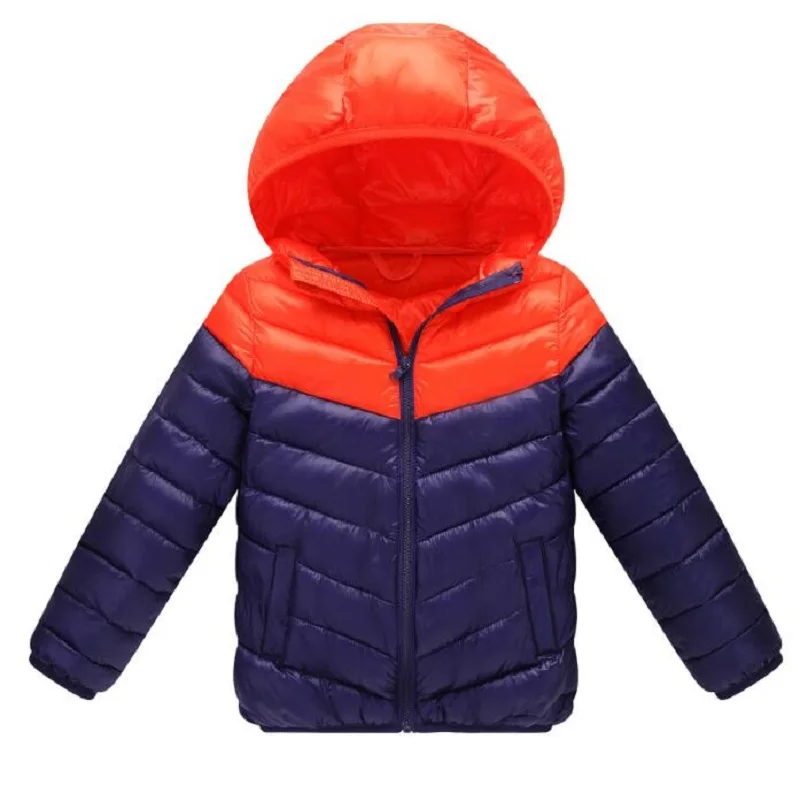 Зимние пальто и куртки для мальчиков детские спортивные куртки на молнии модная пэтчворк Толстая зимняя куртка для мальчика, зимнее пальто для девочек детская одежда