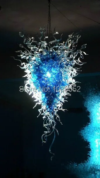 

Free Shipping Large Modern Murano Chandelier Blue