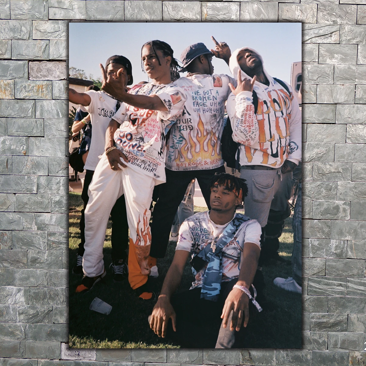 

Art Poster Playboi Carti Asap Mob Rocky Rapper Music Star Wall Canvas Print Modern painting Home Deco 14x21 12x18 24x36 27x40