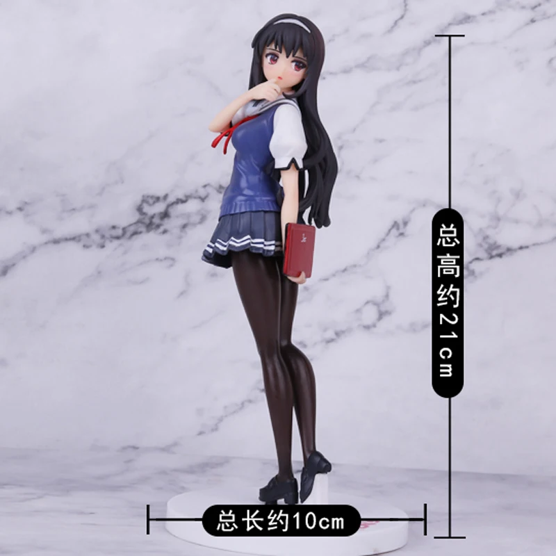 

2019 new 20cm anime figure Saenai Heroine no Sodatekata Kasumigaoka Utaha figure sexy Student Style Model Doll PVC Action Figure