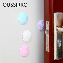 2 шт. толстые тихий Гольф двери, задняя стенка анти-столкновения коврик анти Сенсорная панель дверная ручка настенный защитный подушки шок Pad