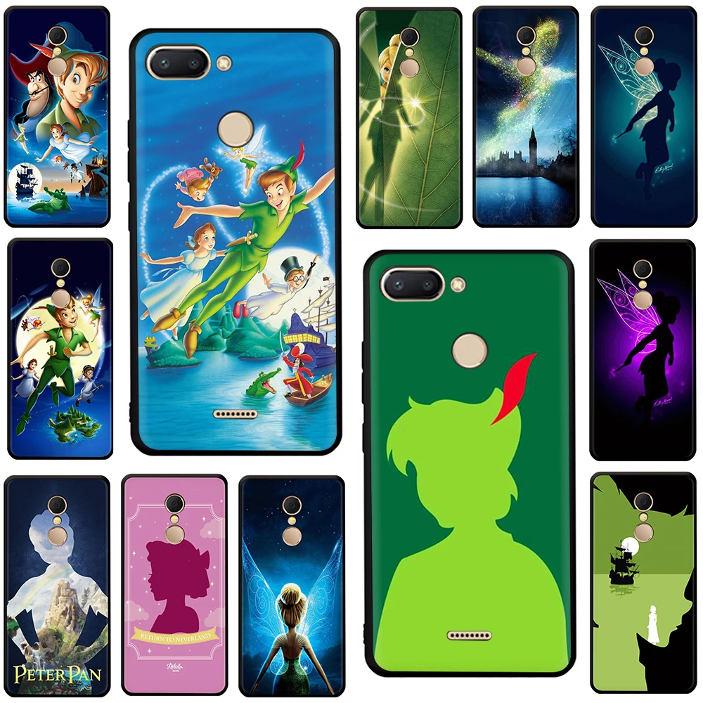 

Peter Pan Wendy Tinkerbell Soft TPU Silicone phone Cover for Xiaomi Redmi 4A 6A S2 Note 7 8 4 4x 5 6 Pro 7A K20 Pro