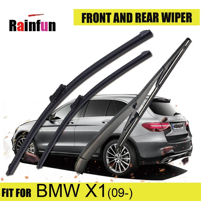 RAINFUN 24"+19" WIPER BLADE FIT FOR BMW X1(09 ), 12" REAR WIPERS B 12Y