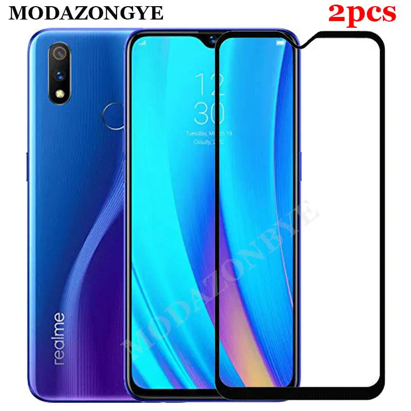 

2PCS Tempered Glass For Realme 3 Pro Screen Protector Glass For OPPO Realme3 Pro 3Pro RMX1851 Full Cover Protective Film
