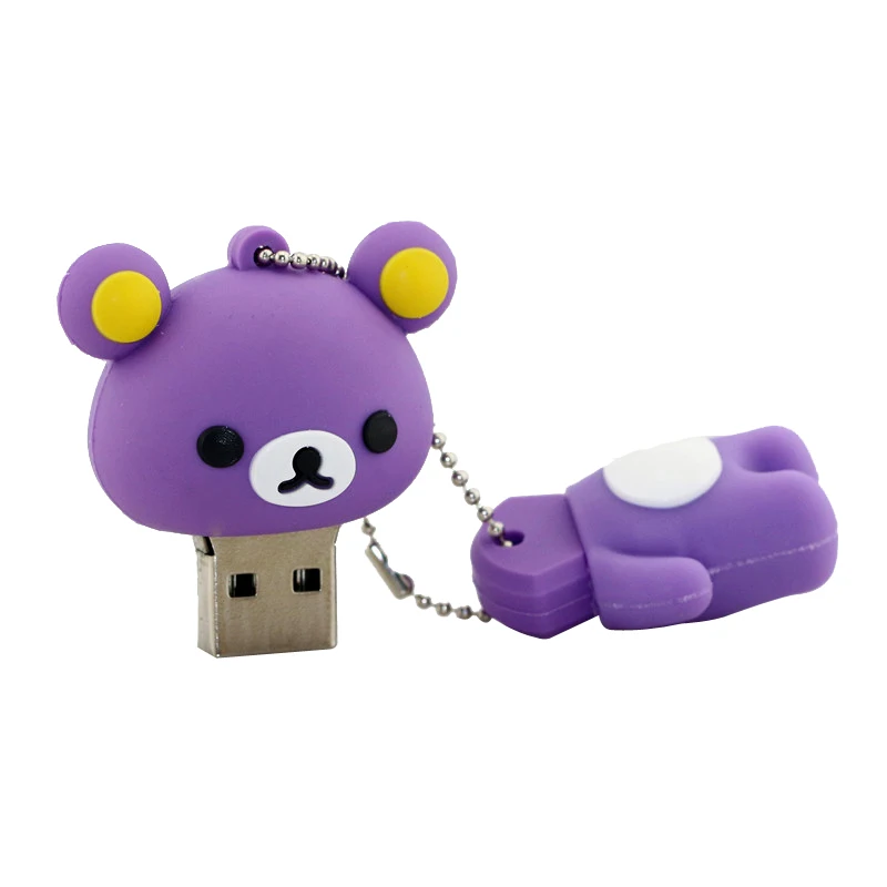 Милый флеш-накопитель Rilakkuma Bear стиль USB флеш-накопитель карта памяти U диск 4 ГБ 8 ГБ 16 ГБ 32 ГБ 64 Гб 128 Гб