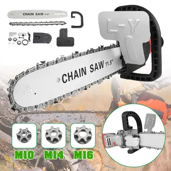 

Electric chain saw converter for 100/125/150 angle grinder substation chain saw automatic refueling electric chain saw