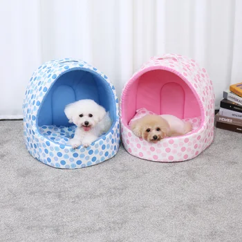 

Pet Dog Cat Bed Puppy House With Warm Soft Pet Cushion Dog Kennel Non-slip Pet Bed House For Dog Cat Small Animals Chihuahua