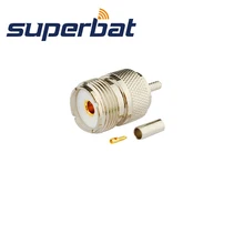 Superbat 10 шт. UHF обжимной разъем Женский RF разъем для кабеля RG174, RG178, RG316, LMR100