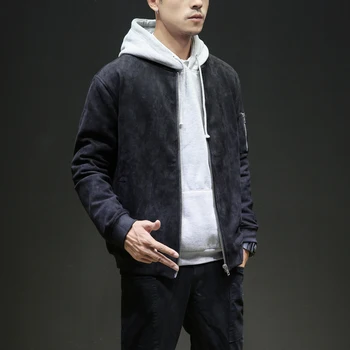 

M-5XL 2019 autumn winter bomber jacket men slim fit streetwear windbreaker mens jackets and coats winter jackets men