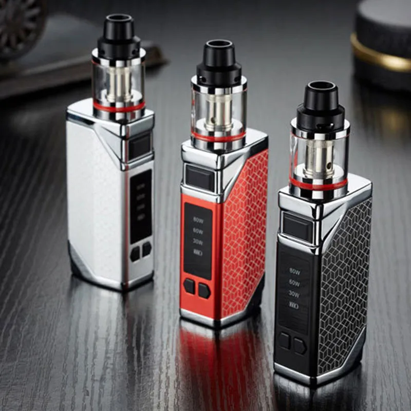 FERSHA 80 Вт Супер дым электронная сигарета кальян vape комплект 2200 мАч батарея мод 2 8