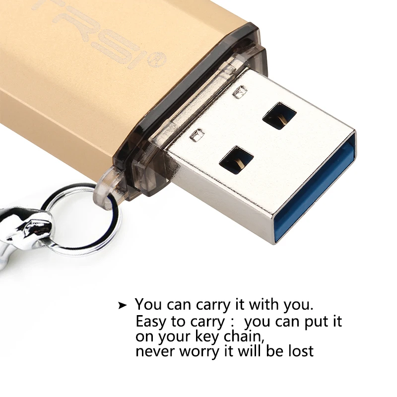  Suntrsi Type-C pendrive 128GB 64GB USB Flash Drive USB 3.0 High Speed 32GB 16GB Type-C OTG for Type