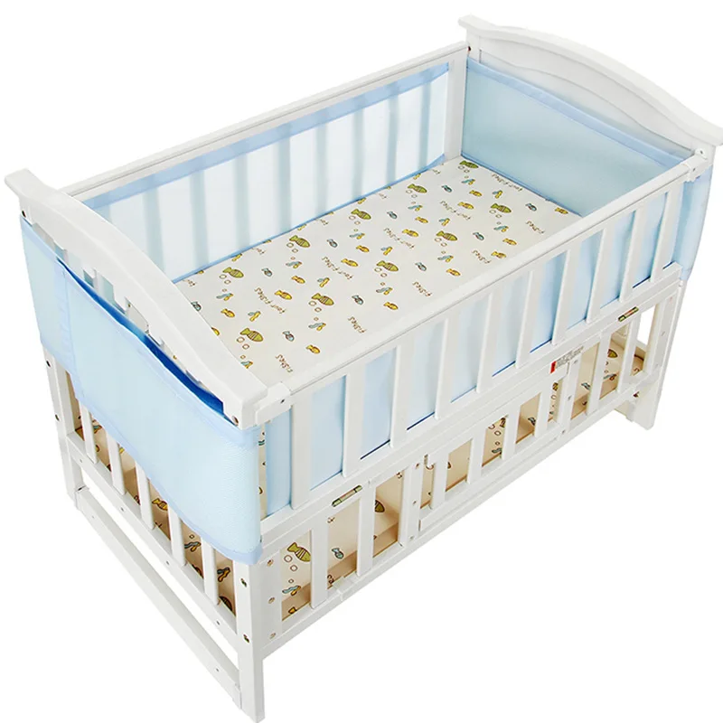 Summer 3D Breathable Baby Bed Bumpers Mesh Crib Bumper Baby Bedding Set