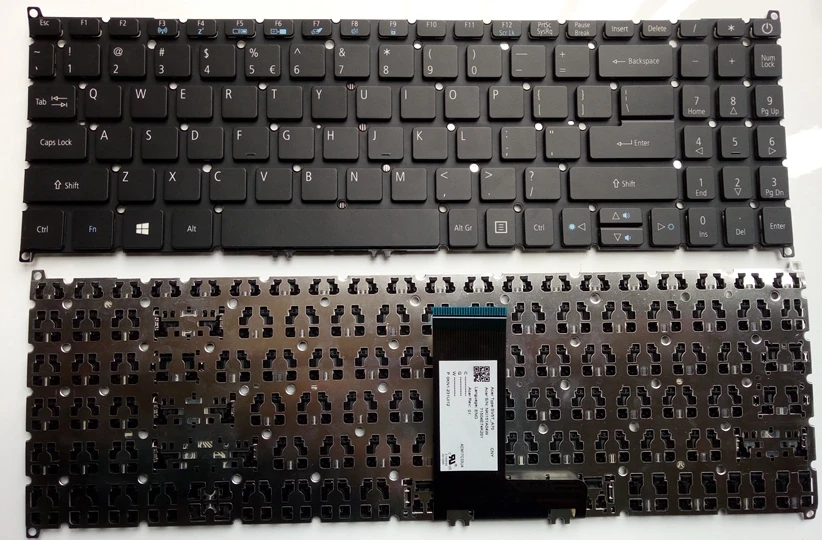 New for Acer Swift 3 SF315 51 N17P4 laptop US keyboard no frame black-in Replacement Keyboards