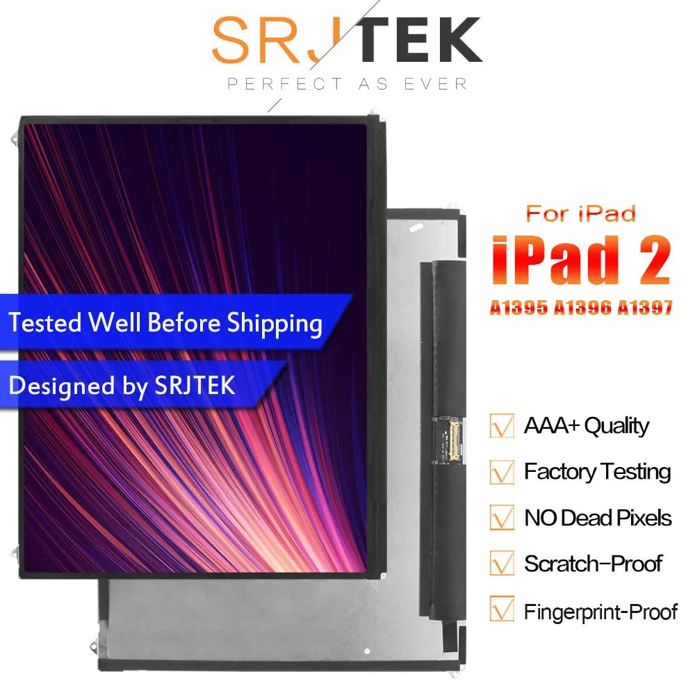 ЖК дисплей 9 7 &quotSRJTEK для iPad 2 iPad2 A1395 A1396 A1397 Дисплей Diplay матричный экран запасные
