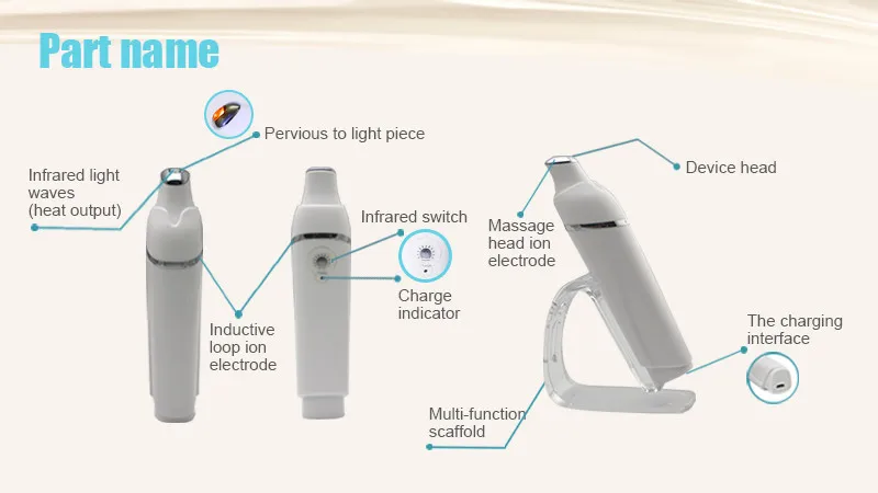 4в1 USB микро Вибрация Гальваническое ионное инфракрасное освещение волны Подогрев глаз мешочек темные круги лечебное косметическое устройство