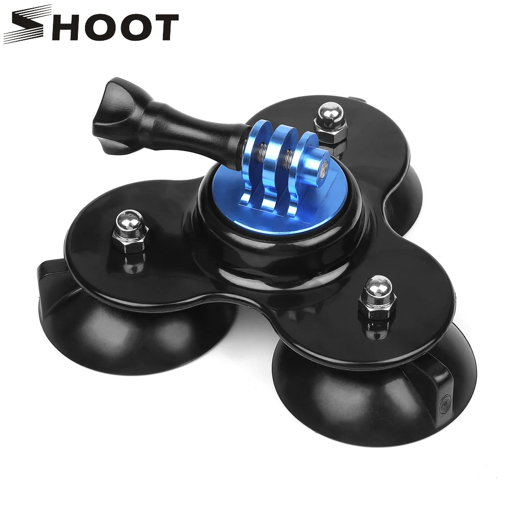 

SHOOT Low Angle Surfboard Suction Cup for GoPro Hero 7 6 5 Xiaomi Yi Lite 4K SJCAM SJ5000 Eken H9 Cam Go Pro Surfing Accessory