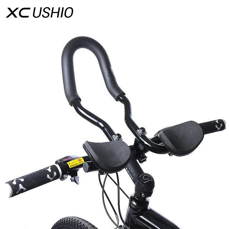 Bike Road Mountain Bicycle Aluminum Alloy Handlebar Arm Rest Clip Black