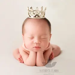 Новорожденных Детская Корона Подставки для фотографий bebe fotografia аксессуары для новорожденных для маленьких девочек мальчиков фотосессии