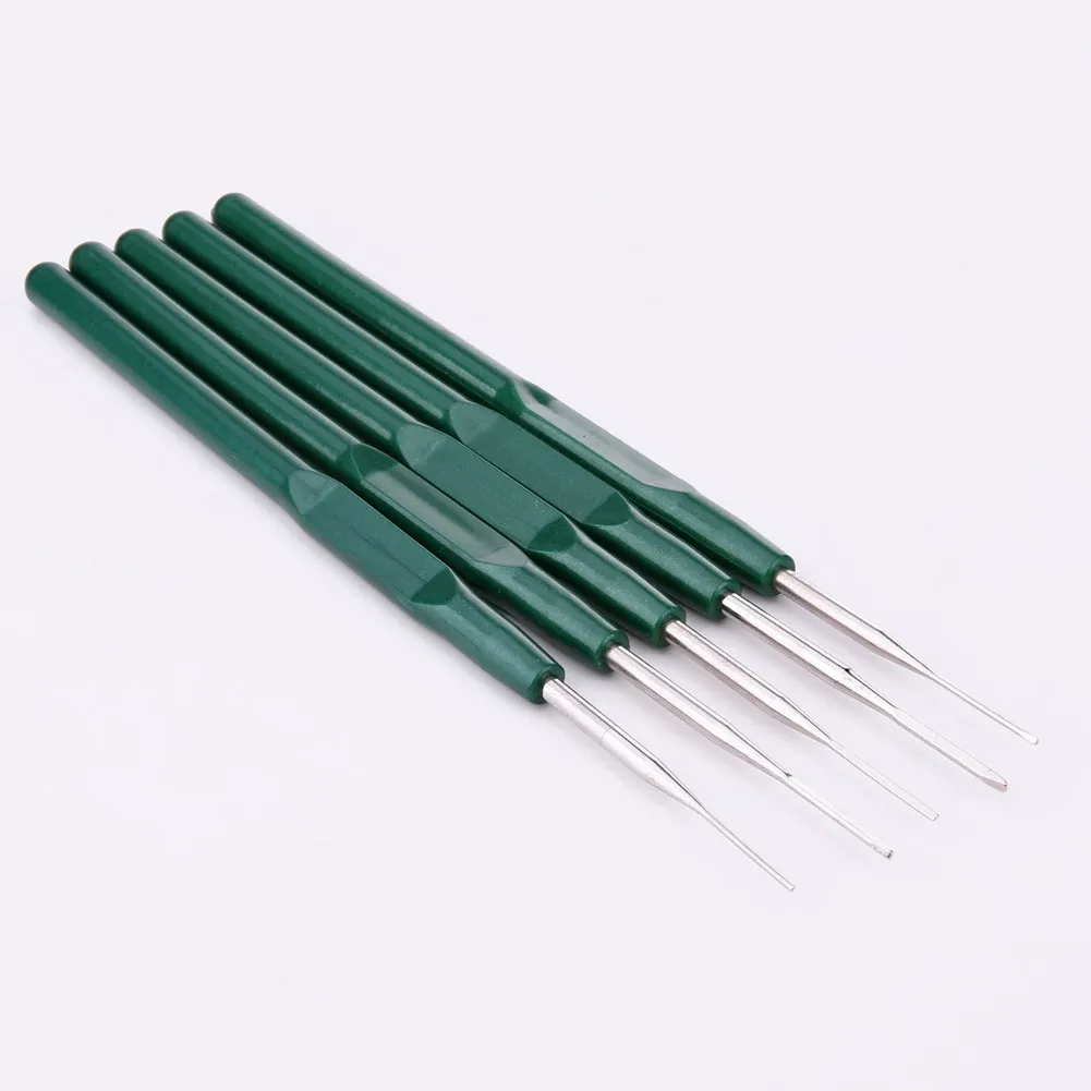 FUAN 5pcs Car Cable Wire Terminal Socket Plug Pin Removal Maintain Dismount Tool Kit Auto Terminals Removal Tool Set