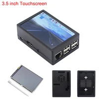 Latest Raspberry Pi 3 Model B+ 3.5 inch Touchscreen 480*320 TFT LCD  + ABS Case Black Gray Box also for Raspberry Pi 3  