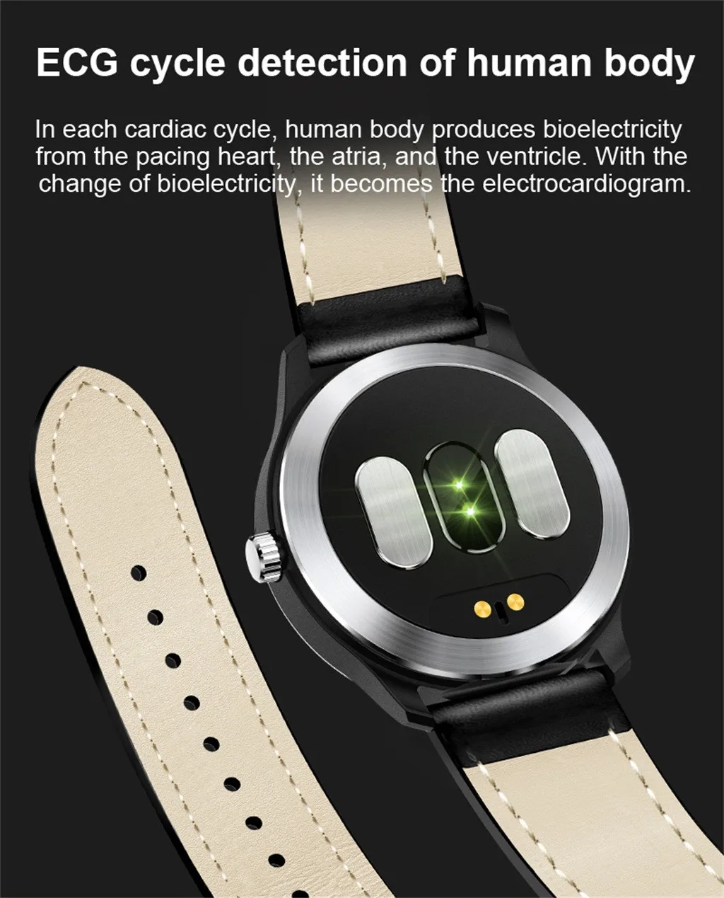 Новые водонепроницаемые ЭКГ PPG Смарт часы электрокардиограф ЭКГ дисплей holter ЭКГ монитор сердечного ритма кровяное давление Smartwatch# LR3