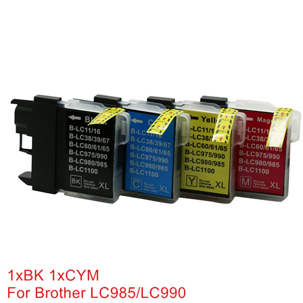 LC980 LC985 LC975 совместимые картриджи для принтеров Brother DCP-J140W DCP-145C DCP-165C DCP-195C DCP-197C DCP-365CN - Цвет: 1BK 1CYM