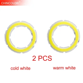 1 paar Auto Mistlampen Angel Eyes COB Koplamp 45 MM DC 12 V-14 V Auto Halo Ringen drl Motorfiets Auto Decoratie Koud Warm Wit JQ 1 paar Auto Mistlampen Angel Eyes COB Koplamp 45 MM DC 12 V-14 V Auto Halo Ringen drl Motorfiets Auto Decoratie Koud Warm Wit JQ