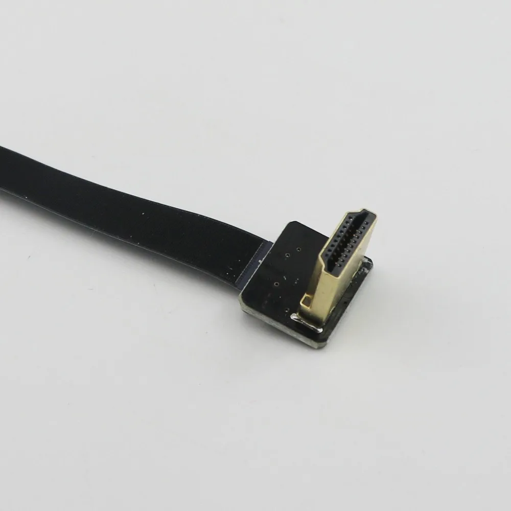 1 см x 20 см FPV специальный HDMI тип A мужчина к HDMI Женский HDTV FPC мягкий плоский кабель прямой/вверх/вниз угол