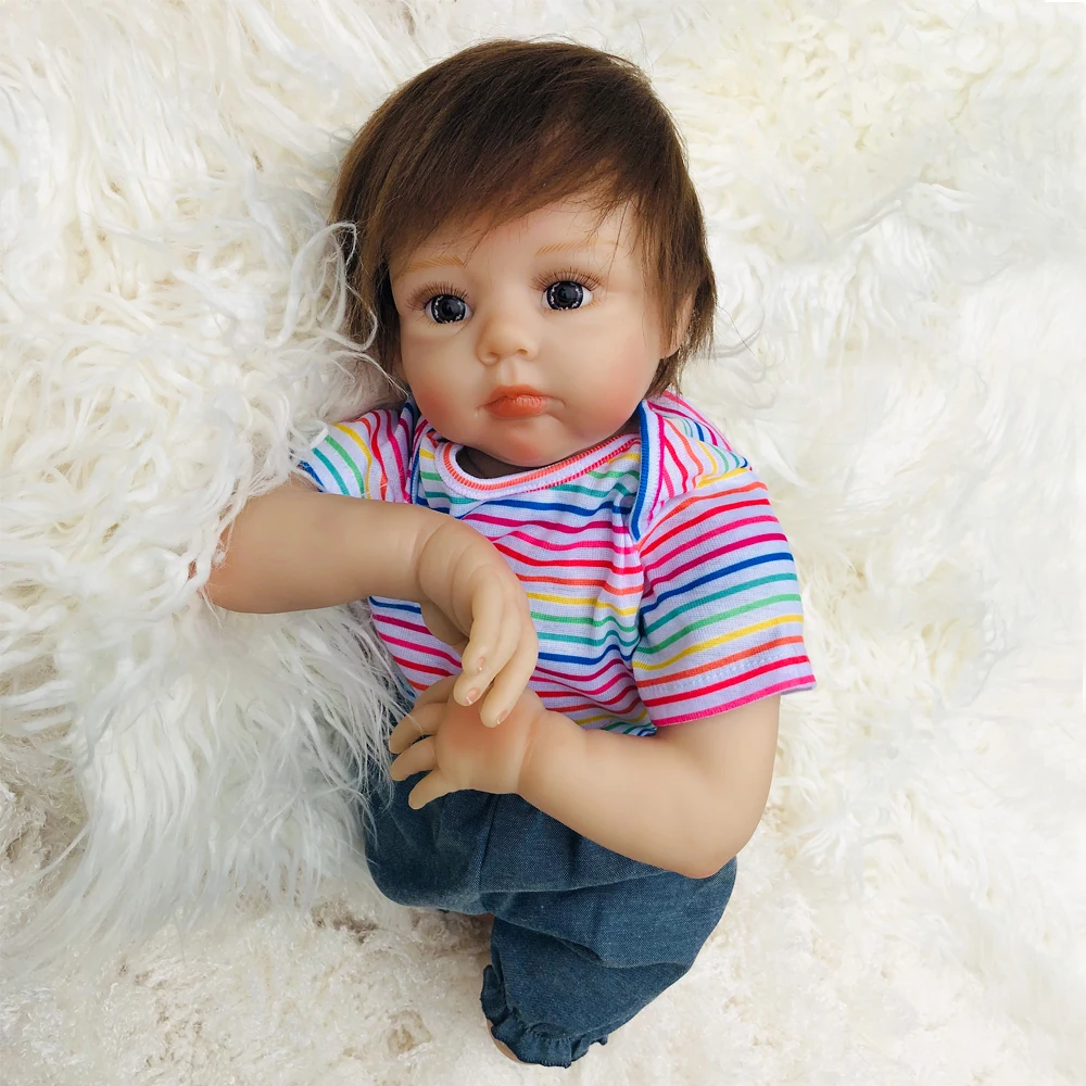 Кукла Bebes reborn 50 см куклы для маленьких девочек мягкие силиконовые bebe Bonecas Reborn realista