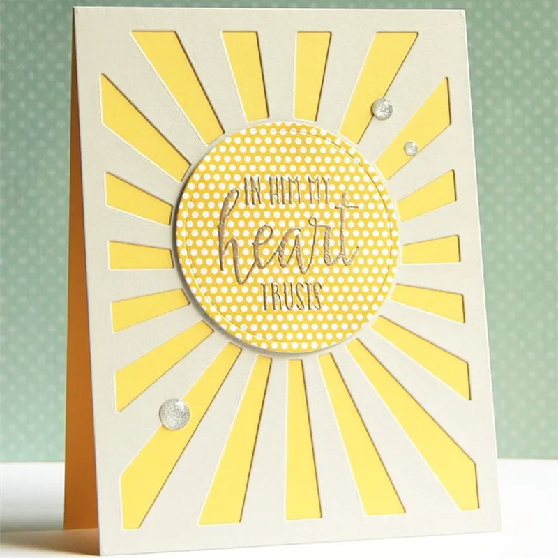 

New Sunburst Cover Panel Metal Cutting Dies Stencil for DIY Scrapbooking Album Embossing Paper Cards Decorative Crafts Die Cuts