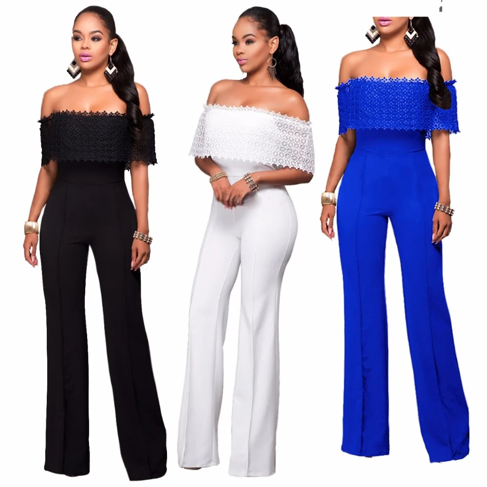 2019-Fashion-Women-One-piece-Clothing-tube-Jumpsuit-Lace-Cool-Sexy ...