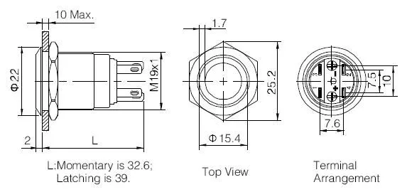 ONPOW 19 мм дверной звонок символ лазерная гравировка кольцо с подсветкой металлический кнопочный переключатель(LAS1GQ-11E/S/Bell) CE, ROHS