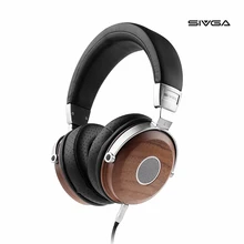 SIVGA SV005 Semi open Back Headphones Wooden Headset with 50mm Driver and font b Case b