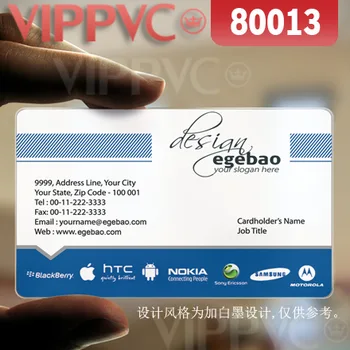 

80013 plastic gift card printing - matte faces translucent card 0.36mm thickness