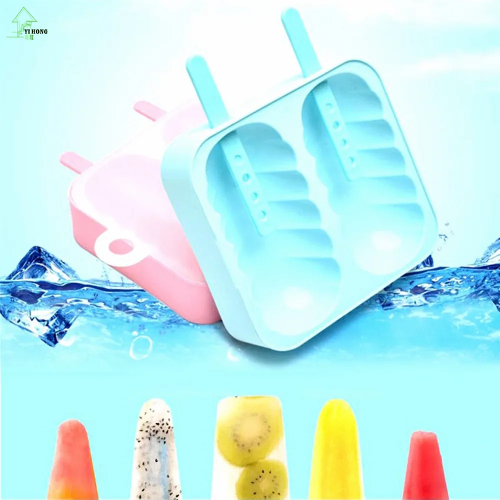 2017 Creative Ice Cream Mold Lolly DIY Maker Mol Tray Pan Homemade Frozen Ice Cream Mould Kitchen Tools Mayitr