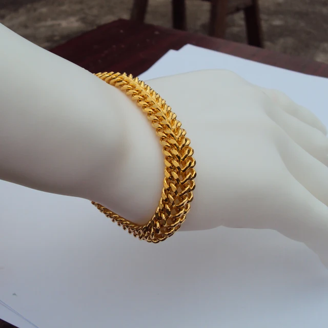 Men S Women 24k Gold Gf Cuban Link Twin Stainless Steel Chain Men S Women 24k Gold Gf Cuban Link Twin Stainless Steel Chain Bracelet 8 26in Unconditional Lifetime