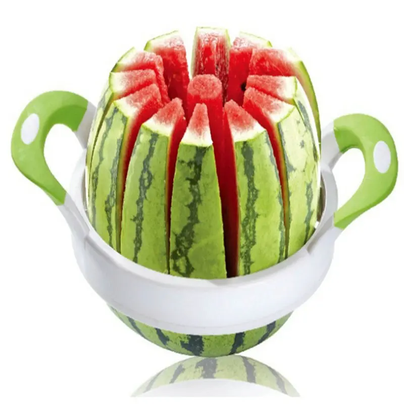  High Quality 38cm Stainless Steel Watermelon Cutter Fruit Shredder &Slicer Tools Kitchen Accessories 