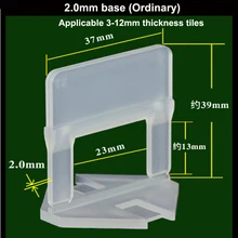 2,0 мм 50 шт. пластиковая система выравнивания зажим 50 шт. красные вставки плитки разделитель аксессуары выравниватель пола