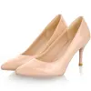SGESVIER Big Size 30-47 2022 New Fashion High Heels Women Pumps Thin Heel Classic White Red Beige Sexy Prom Wedding Shoes OX175 ► Photo 2/6