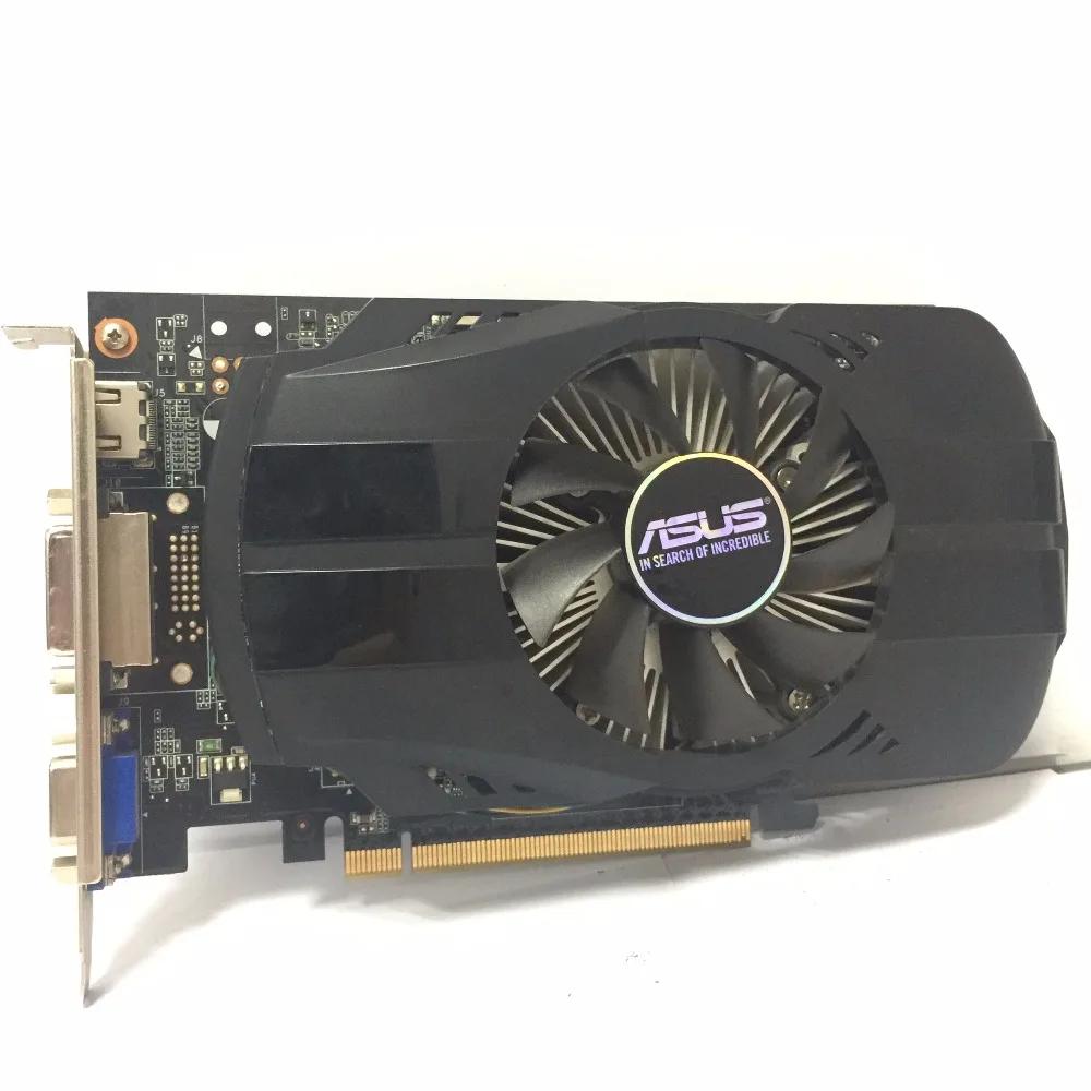 Б/у Asus GTX-750-FML-2GD5 GTX750 GTX 750 2G D5 DDR5 128 Bit PC настольные видеокарты PCI Express 3,0 компьютерные видеокарты