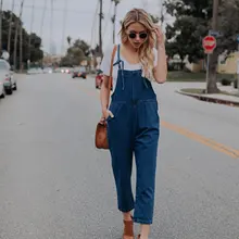 Джинсовые комбинезоны для женщин, новинка, повседневный стиль бойфренда, Ностальгический стиль, свободные, высокая талия, рваные, длина по щиколотку, штаны размера плюс