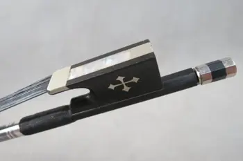 

1pcs professional black Carbon fiber 4/4 violin bow black hair #5726