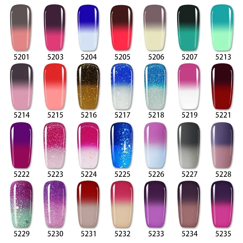 

Gradient Color Bottle 8ml Nail Polish Fashion hot 12 COLORSNail Art Nail Polish Polish UV LED Gel Polish Semi Permanent Varnish