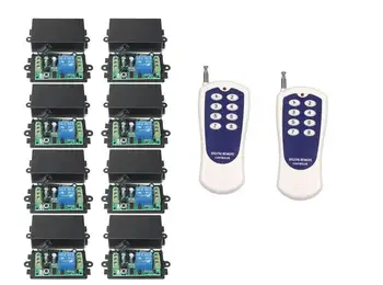 

wholesal 12V 1CH Channel Wireless RF 2 8-key Remote Control Switch Transmitter+8 Receiver