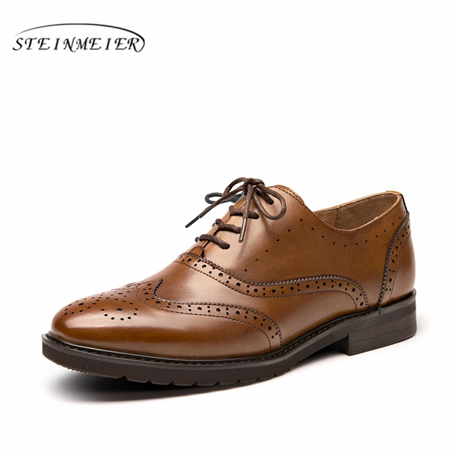 US $61.77 Yinzo Womens Flats Oxford Shoes Woman Genuine Leather Sneakers Lady Brogues Vintage Casual Shoes For Women Footwear 2020 Spring