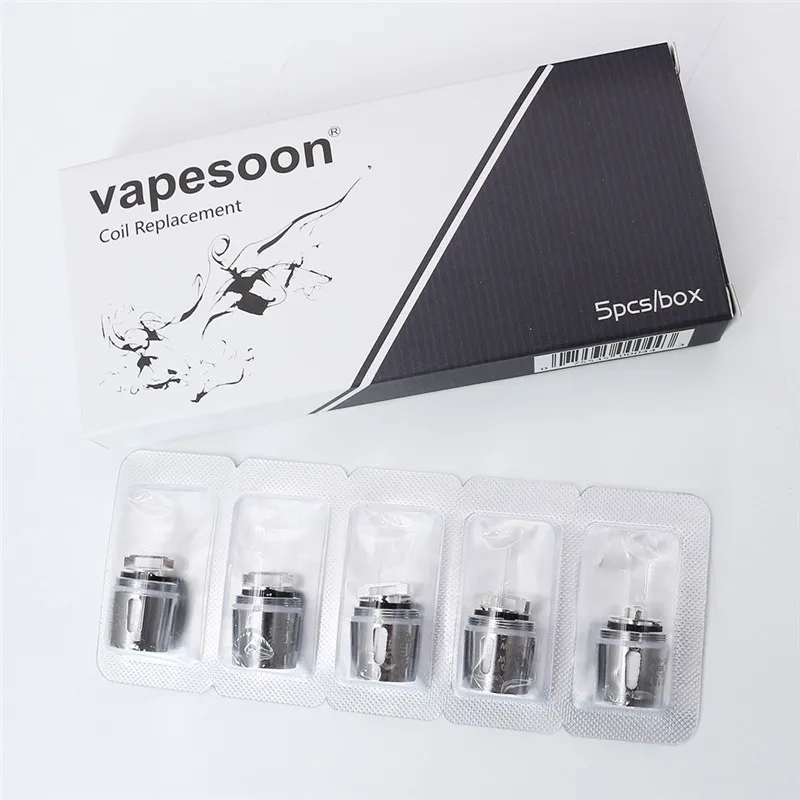 5 шт. оригинальный vapesoon Универсальная замена X4 катушки форсунки ядро 0.15ohm для курения TFV8 ребенка и большие ребенка и Brit зверь Tank