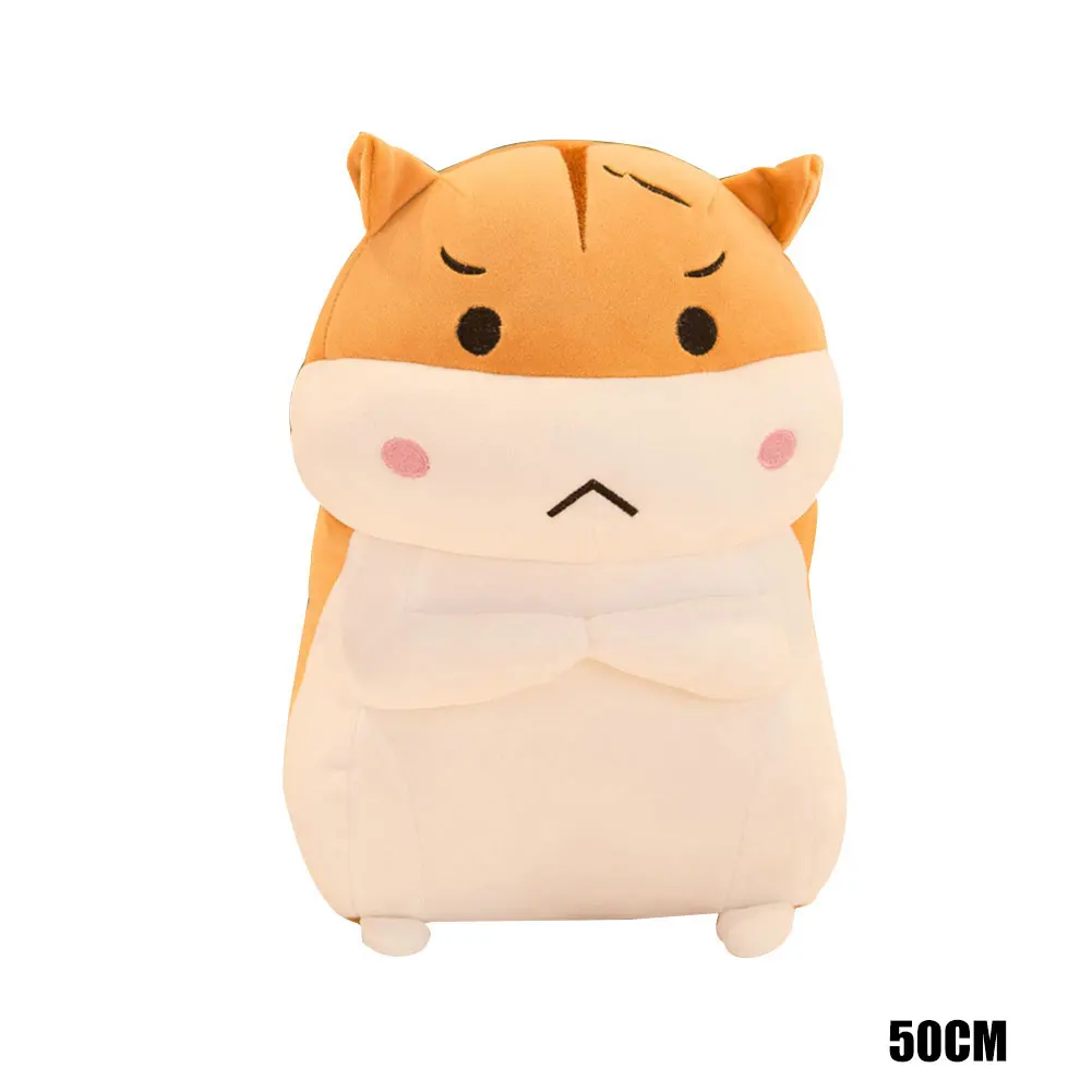 gray-Happy 30cm Восхитительный толстый хомяк плюшевая игрушка кукла девушка украшения для спальни кукла на день рождения для детей@ LS - Цвет: gray-Happy 30cm