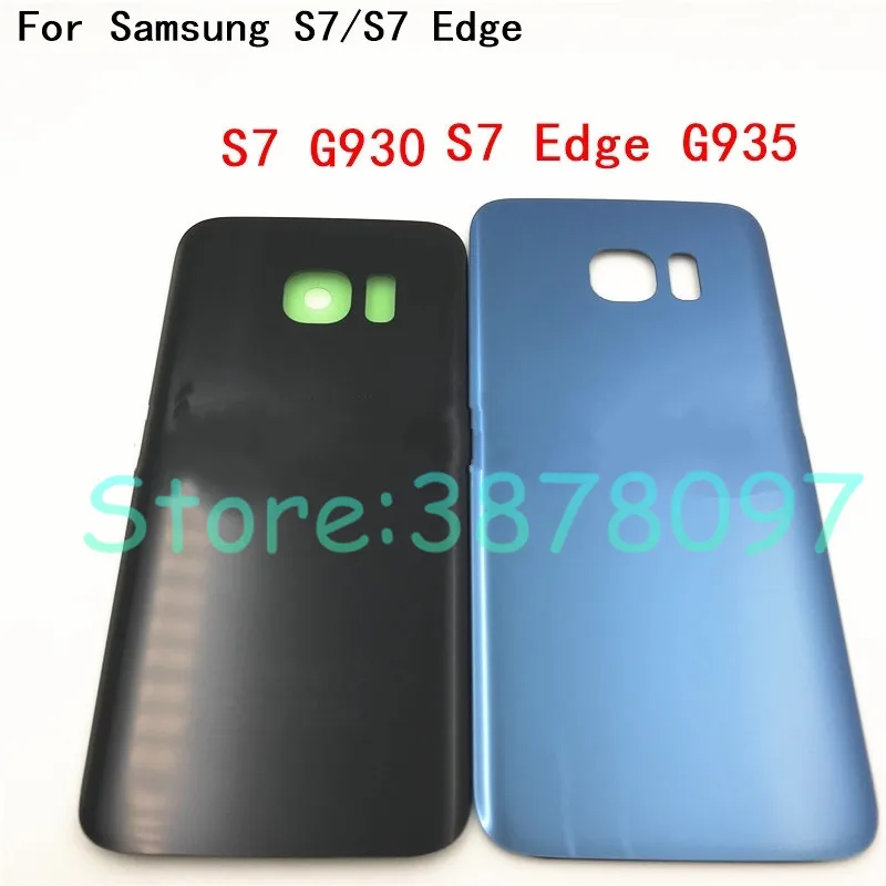 Оригинальный Для samsung S7 край Батарея Стекло задняя крышка для Galaxy G935 дверь