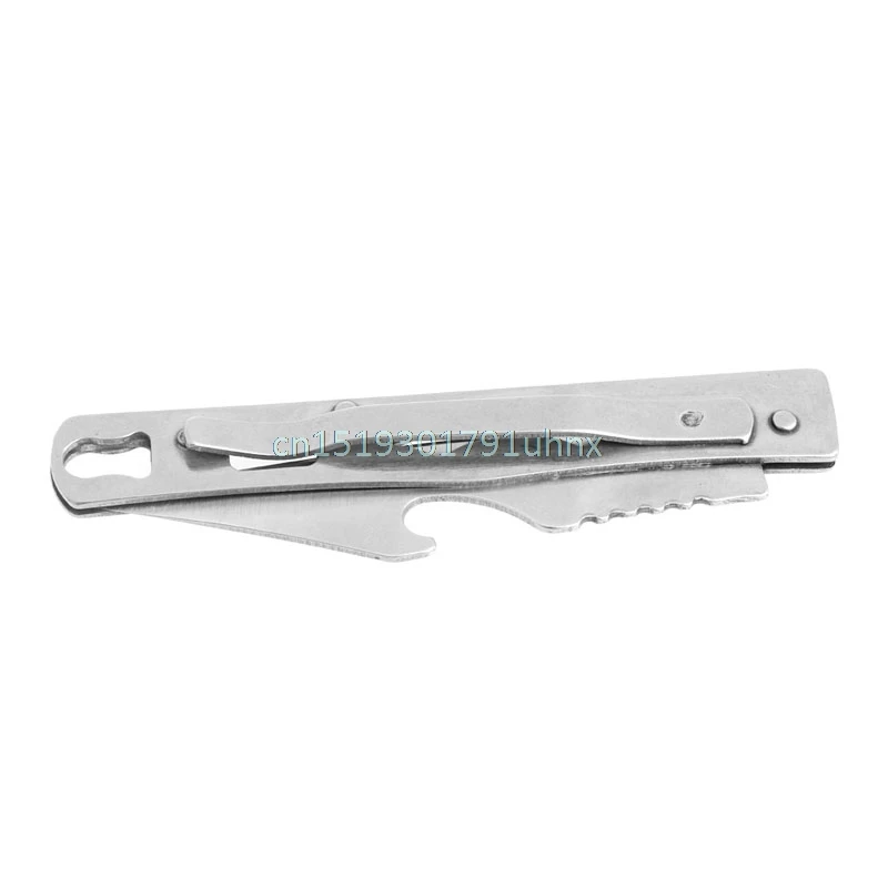 

Stainless Steel Pocket Folding Knife EDC Tools Portable Bottle Opener Knife