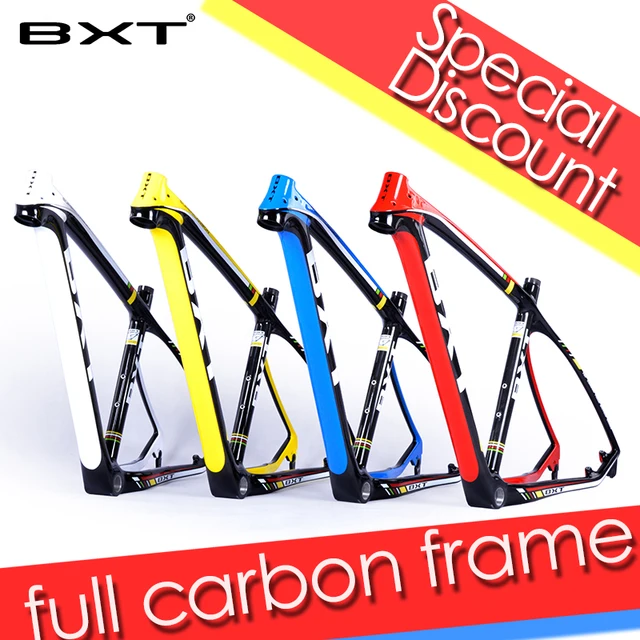 Best price at $332 Cheap New products BXT Brand Full carbon ultra light fiber Carbon frame 29er cycling carbon Mtb Frame bicycle frame 29er bicycle parts